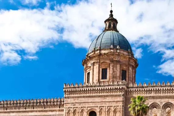 Palermo, Sicilia: panorama de la catedral