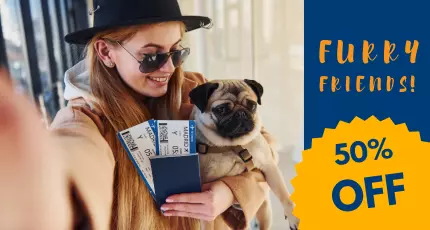 Tus mascotas a mitad de precio! 🐾