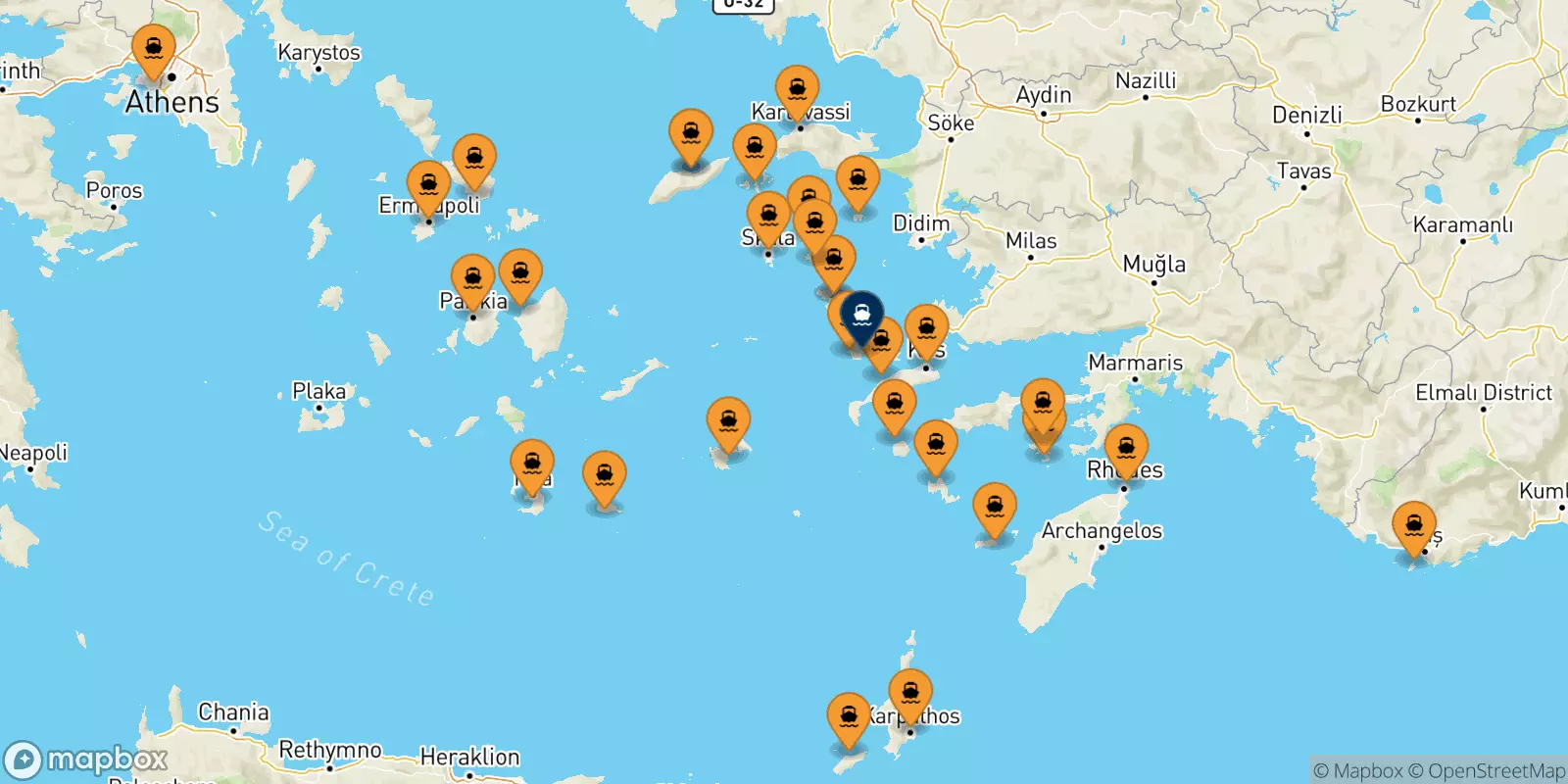 Ferries de Grecia a Kalymnos