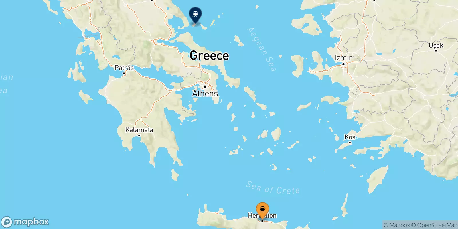 Ferries de Creta a Skiathos