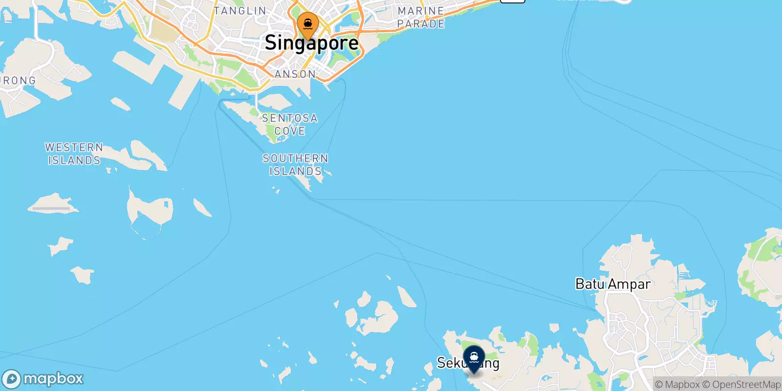 Ferries de Harbourfront Centre a Sekupang